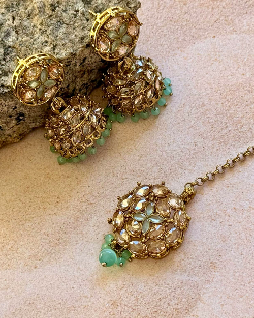 Aditi - Mint Necklace Set