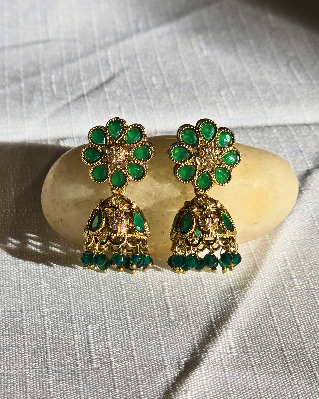 Mahi - Green Earrings