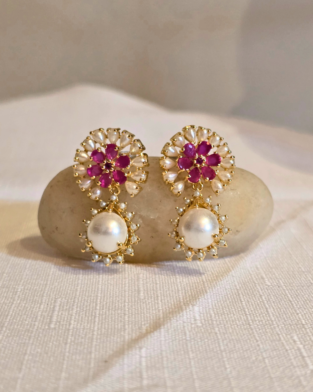 Asha - Pink Earrings