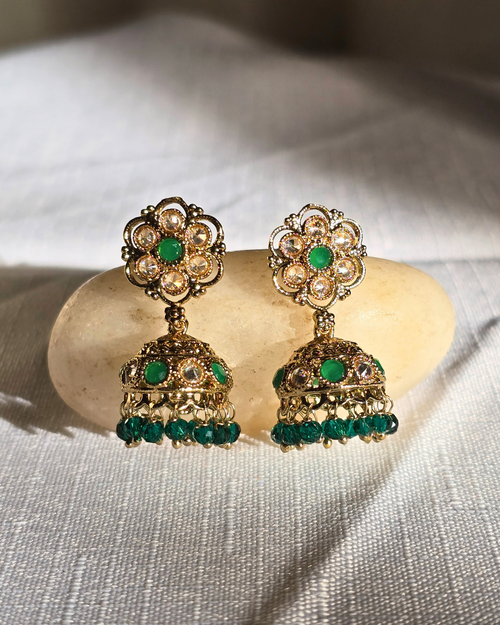 Aastha - Green Earrings