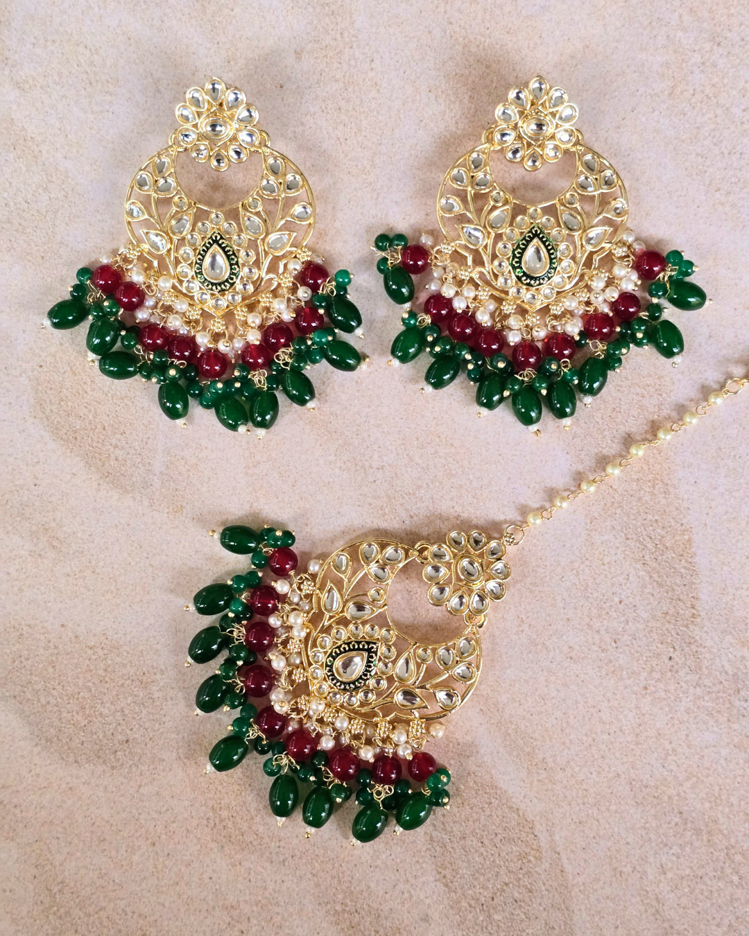 Sara - Ruby & Green Tikka Set